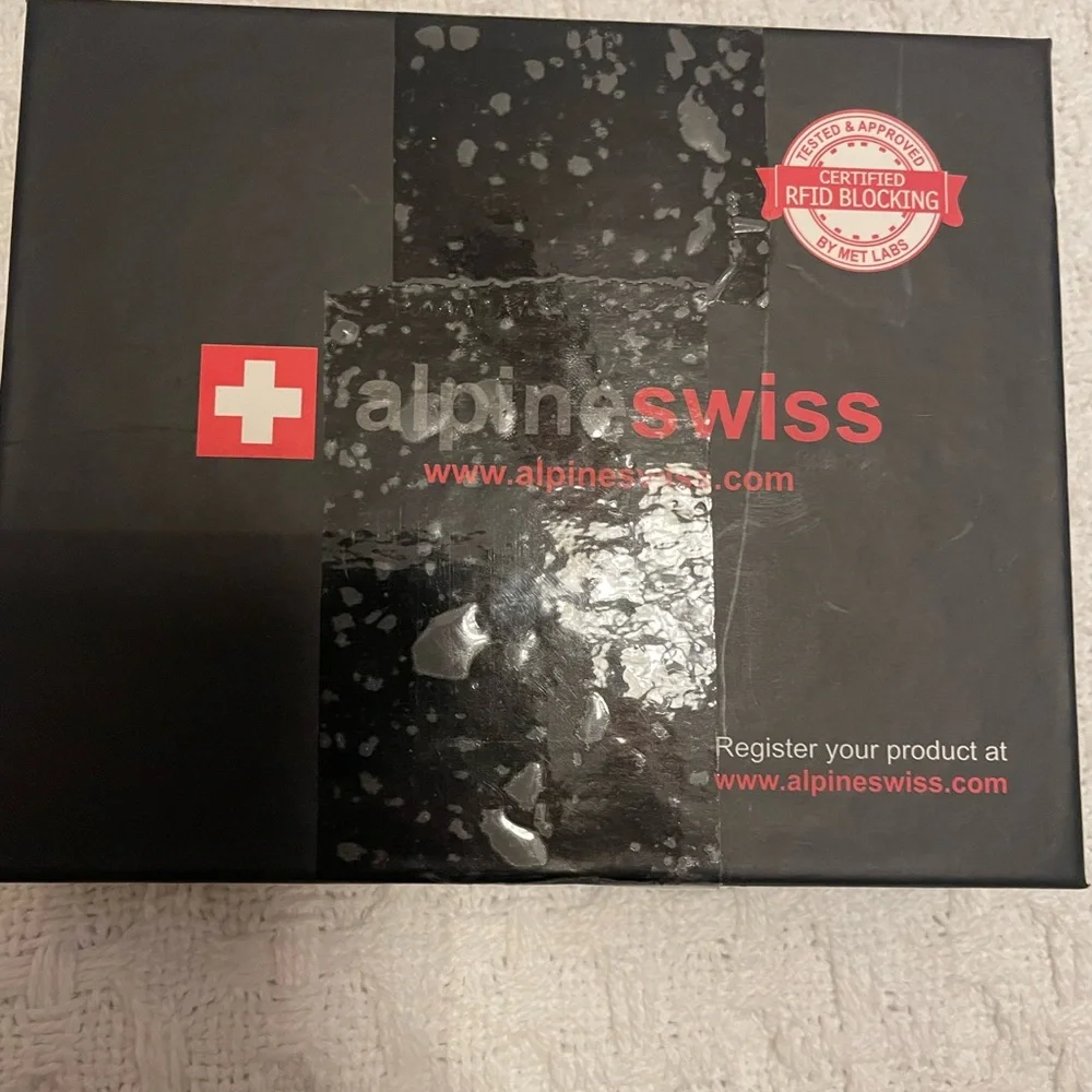 Alpine Swiss Dark Brown Leather‎ Card Holder